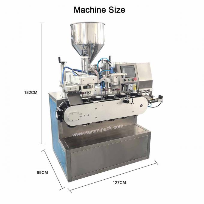 化粧品 クリーム 油膏 プラスチック 柔らかいチューブ ホース フィルラー シーラー 充填 シーリング 機械 2
