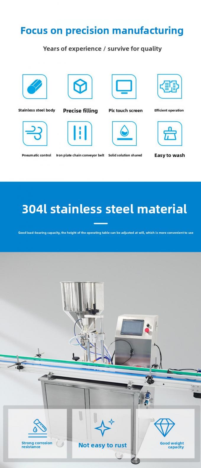 簡単操作 全自動サーボローターポンプ ペースト液体充填機 蜂蜜 粘性液体 ピーナッツバター ケチャップ用 1