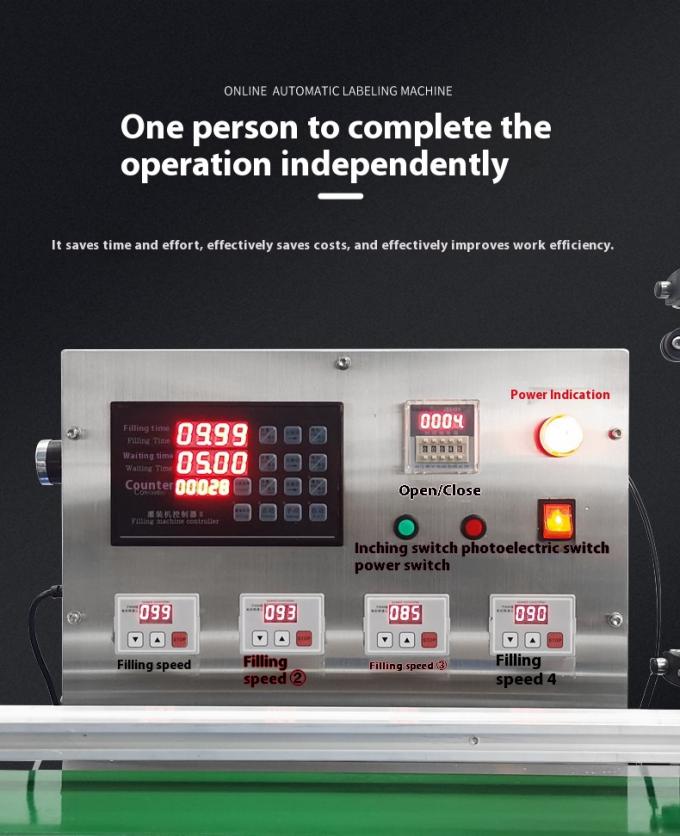 オーダーメイド 工場価格 4頭の磁気ポンプ 液体充填機 ジュース飲料 ミルク 小型充填 2