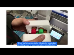 テーブルの平面ボトルラベル付け機 自動ステッカー機 ポケットラベル付け機