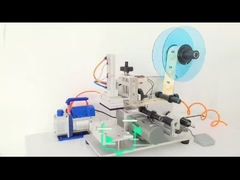 質の高い半自動フラットボトルラベルリングマシン コード付きのパッケージングマシン