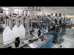 自動液体詰め込み 蓋付け・ラベル付け機械